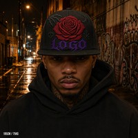 Casquette Snapback à visière plate, brodée, 5 panneaux, style Trucker, avec face avant en mousse et filet, style West Coast Gothic Chicano Urban Streetwear, en gros