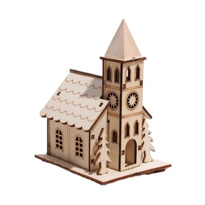 Décorations <span class=keywords><strong>de</strong></span> <span class=keywords><strong>Noël</strong></span> <span class=keywords><strong>en</strong></span> <span class=keywords><strong>bois</strong></span> écologiques, petites, lumineuses, pour bureau, fenêtre, bar, ornements personnalisés, marque DINGCHUAN - Product Image 5