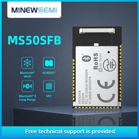 NRF52832-MS50SFB2 BlueTooth 5,3, módulo más pequeño OEM UART, módulo maestro IoT