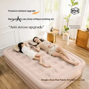 Colchón de Aire Premium Comfort Twin de PVC Flocado con Bomba Integrada - Cama Inflable Portátil de Inflado Rápido para el Hogar y Viajes - Product Image 3