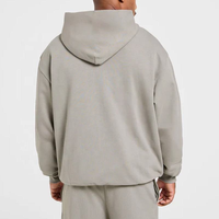 Sweat à capuche zippé surdimensionné pour homme, sans cordon de serrage, style streetwear, en polaire, directement de l'usine