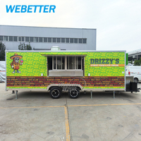 Camion de restauration WEBETTER entièrement équipé pour la vente de pizzas aux États-Unis