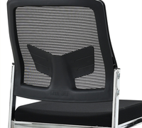 Chaise de bureau ergonomique moderne et stable avec pieds en métal, rembourrage en mousse haute densité, empilable pour bureaux et salles à manger