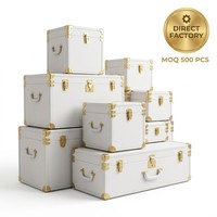 Boîte cadeau en fibre de bois de densité moyenne multicouche personnalisée, boîte en velours pour parfum de luxe, avec une boucle