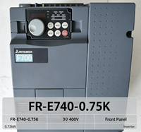 Variateur de fréquence 0,75 kW FR-E740-0.75K triphasé 380 V CA, contrôle vectoriel sans capteur, IP20 pour moteur CE