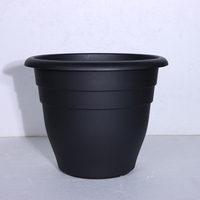 Penjualan langsung pabrik Pot bunga plastik Modern kualitas tinggi dekorasi keranjang penanam bulat pendek untuk rumah taman dalam ruangan luar ruangan