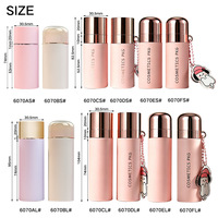 Tube d'emballage vide en plastique pour blush, tube rond pour correcteur, conteneur cosmétique multicolore pour blush crème et bronzer