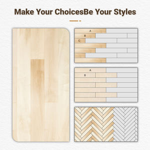 Nuevo Diseño Popular de Piso de Madera Sólida, Piso de Madera de Arce Resistente a los Arañazos para Sala de Estar - Product Image 3