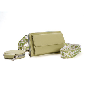 <strong>Bags</strong> for Women Single Shoulder Crossbody <strong>Bag</strong> <strong>Fashionable</strong> PU <strong>Mobile</strong> Phone Mother-Child Carrier Wide Strap Multi-functional - Product Image 4