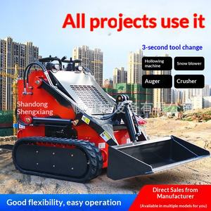 Mini-chargeuse compacte à quatre roues motrices pour la construction de routes municipales, le jardinage et l'agriculture - Product Image 1