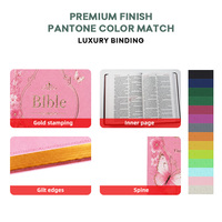 Bible chrétienne grand format personnalisée avec couverture rigide de qualité supérieure, estampage à chaud doré et service d'impression sur mesure OEM