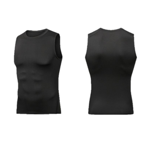 Men's Sleeveless <b>Athletic</b> Compression Tank Top Solid Color Sports Base Layer for Running Basketball Breathable Summer Workout - Product Image 2