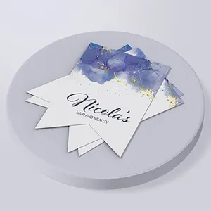Tarjetas de agradecimiento de negocios de papel de colores personalizadas Tarjetas de papel personalizadas de alta calidad Tarjetas de agradecimiento