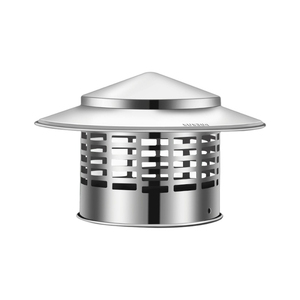 Capot <span class=keywords><strong>de</strong></span> <span class=keywords><strong>cheminée</strong></span> en acier inoxydable 304, pare-pluie et <span class=keywords><strong>anti</strong></span>-<span class=keywords><strong>oiseaux</strong></span>, pour évent <span class=keywords><strong>de</strong></span> ventilation <span class=keywords><strong>de</strong></span> toit CVC - Product Image 1