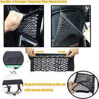 Barrière de sécurité pour animaux domestiques avec filet de protection automatique, organisateur universel pour SUV - Installation facile pour une conduite sécurisée avec des enfants et des animaux