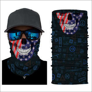 Unisex elegante Live Free Thin Blue Line <span class=keywords><strong>Flag</strong></span> American Quick Dry microfibra copricapo Outdoor Magic <span class=keywords><strong>Bandana</strong></span> Neck ghetta - Product Image 4