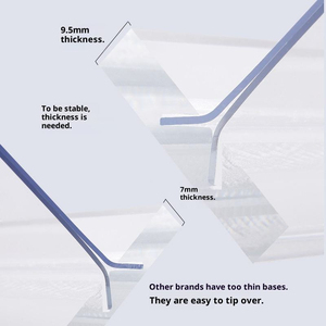 Support de signalétique en forme de T personnalisé A4/A5/A6, présentoir de table en acrylique transparent pour menus de restaurant - Product Image 4