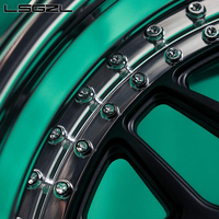 Roue de luxe forgée 3 pièces en alliage de voiture roue concave profonde lèvre de polissage 5x114.3 5x120 5x130 19 20 21 22 24 pouces roue de voiture de tourisme