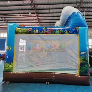 Castillo inflable para niños con tobogán, combo comercial para parque acuático, castillo inflable. - Product Image 3