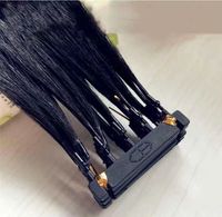 Extensions de cheveux Remy 6D Micro Link à prix d'usine, cheveux humains lisses, ondulés, couleur ombrée, livraison rapide, faible MOQ, vente en gros