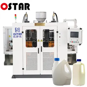 500 750 1000ml 1 2 L 1gallon hdpe milk bottle container extrusion blowing making blow moulding molding machine price