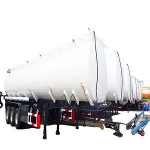 50t Heavy Duty ISO Stainless Steel Fuel Tank Semi Trailer