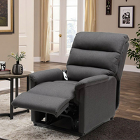 Canapé inclinable électrique de style européen avec fonction de levage en douceur Salon confortable Soins aux personnes âgées Chaise élévatrice inclinable