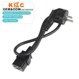 Cable de alimentación EU Schuko tipo E/F con enchufe de 3 pines a IEC320 C19, cable de alimentación CA con certificación VDE, conector CEE 7/7 - Product Image 2