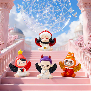 Mới mười hai chòm sao Thiên thần dễ thương hợp thời trang cặp mù hộp bức tượng hoạt hình nhựa Đồ trang trí máy tính để bàn cảm thấy freetodiyasyoulike - Product Image 3