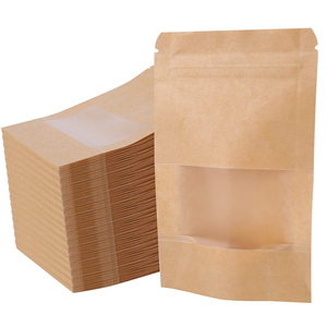 Tùy chỉnh có thể tái chế phân hủy sinh học Cà phê hạt trà bao bì khóa <span class=keywords><strong>zip</strong></span> gói thực phẩm bolsas giấy kraft túi dây kéo đứng lên túi - Product Image 1