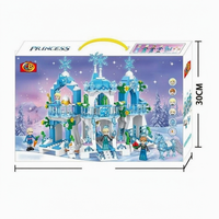 Ensemble de jouets château de princesse en blocs de construction pour filles, éducatif et amusant