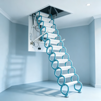 Échelle rétractable électrique de haute qualité, escalier pliant automatique pour accès au loft intérieur