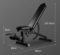 Banc d'haltères en métal réglable d'équipement de gymnastique multifonctionnel commercial avec le câble de conception d'oiseau volant