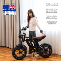Vélo pliant Fatbike de ville Poland KOOLUX X9 Mini 48V 13Ah 250W 16x4.0 Frein à disque Homologué CE Étanche Autonomie 80KM