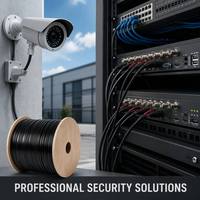 Cable Coaxial Siamés Premium RG59+2C de 0.81mm con 96 Hilos CCA para Seguridad CCTV y Video