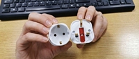 Adaptateur de voyage BS8546 13A 16A avec mise à la terre, de type EU à DE, de type G (Hong Kong/Royaume-Uni) à type F (Allemagne Schuko)