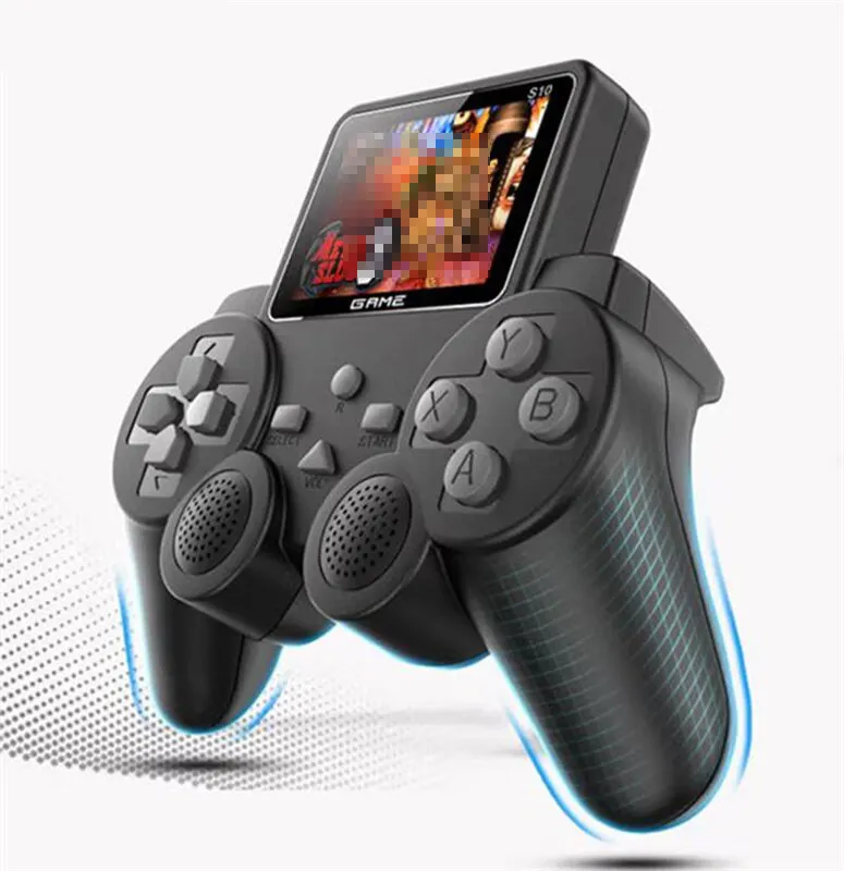 S10 8-Bit-Handheld-Spielekonsole 2,4-Zoll-Bildschirm Handheld-Game controller Eingebaut in 520 in 1 Spiele Zwei-Spieler