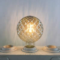 Edison-Ampoule Globe G95 Ananas couleur fumée 4W 220-240V E27 Vintage Ampoule écureuil Filament lumière décorative