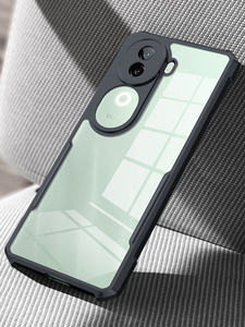 शॉक प्रूफ 4 कॉर्नर एंटी फॉल ब्लैक टपू बम्पर स्पष्ट ऐक्रेलिक हार्ड पारदर्शी फोन केस विवो y18t <span class=keywords><strong>y300</strong></span> प्लस y19s v40e Z9s - Product Image 5