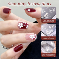 BORN PRETTY 9 couleurs/ensemble Gel à ongles Pat Pat dégradé de haute qualité sans TPO ni HEMA, logo personnalisé, gel Patpat multicolore ombré