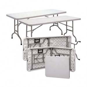 Wholesale High Quality Party <b>Tables</b> Adjustable Folding <b>Tables</b> 6ft 8ft Rectangular <b>Plastic</b> Portable Folding <b>Tables</b> - Product Image 1