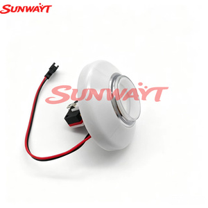 Bouton poussoir rond RGB de 76 mm 12 V avec éclairage LED coloré clignotant pour bornes d'arcade, grue à pinces et jeux à monnayeur - Product Image 2