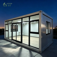 Maison conteneur modulaire de luxe à installation rapide et détachable, bureau préfabriqué, bureau à domicile avec panneaux sandwich, conception moderne CAO/3D