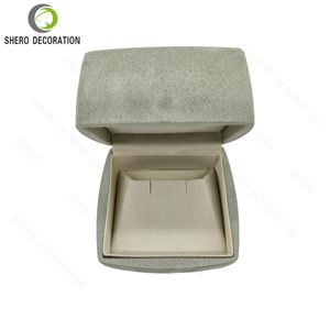 Light Green <b>Necklace</b> Ultra-fiber <b>Jewelry</b> Packaging Box Customization Available for Your Distinct Storage <b>Boxes</b> to Earrings Ring - Product Image 3