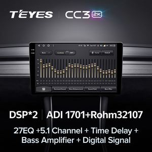Teyes CC3 2K 4 + 32 Xe Đài Phát Thanh Màn Hình Cảm Ứng Đa Phương Tiện Video Player Navigation 4G Xe Stereo Android 1DIN 2DIN Android GPS Máy Nghe Nhạc - Product Image 6