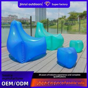 Outdoor <b>Sofa</b> Pvc Material Minimalist Design Music Festival Home Leisure Chair Footrest Water Transparent <b>Inflatable</b> - Product Image 3
