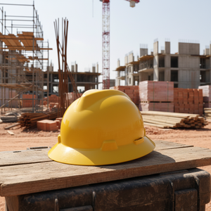 קסדת בטיחות קשיחה HDPE בעלת שוליים מלאים, מאושרת לפי תקן ANSI Z89.1, ללא מגן ראייה, לכרייה ולבנייה - Product Image 6
