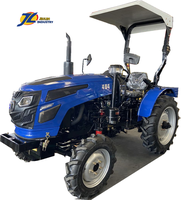 Tracteur à roues 4x4 de 90 ch, moteur Qunchai, transmission de marque, certificat COC, tracteur agricole 4x4 avec chargeur frontal