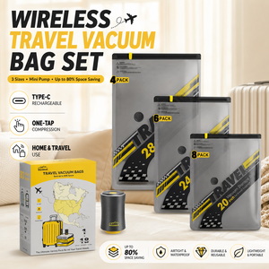 Sacchetti <span class=keywords><strong>Sottovuoto</strong></span> da Viaggio Personalizzabili OEM con Logo, 80% di Risparmio di Spazio, con Pompa Elettrica per Bagagli e Stoccaggio Domestico - Product Image 2