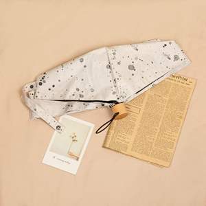 TX824 Mini étui compact ultra-léger Portable adulte parapluie Protection UV nouveau Design Style fleur manuel Logo pliant soleil voyage - Product Image 4